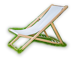 Détente dans le parc arboré Chaise longue